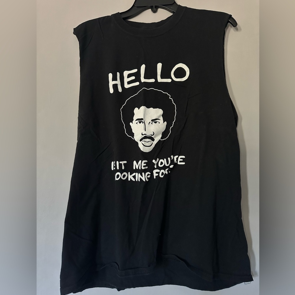 Lionel Richie “Hello” muscle tee Large